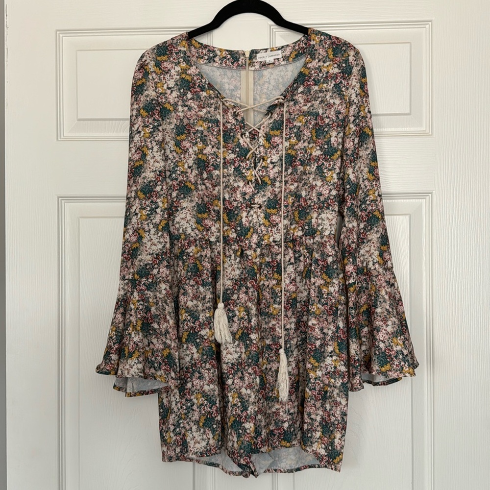 Coco and Jameson long sleeve romper